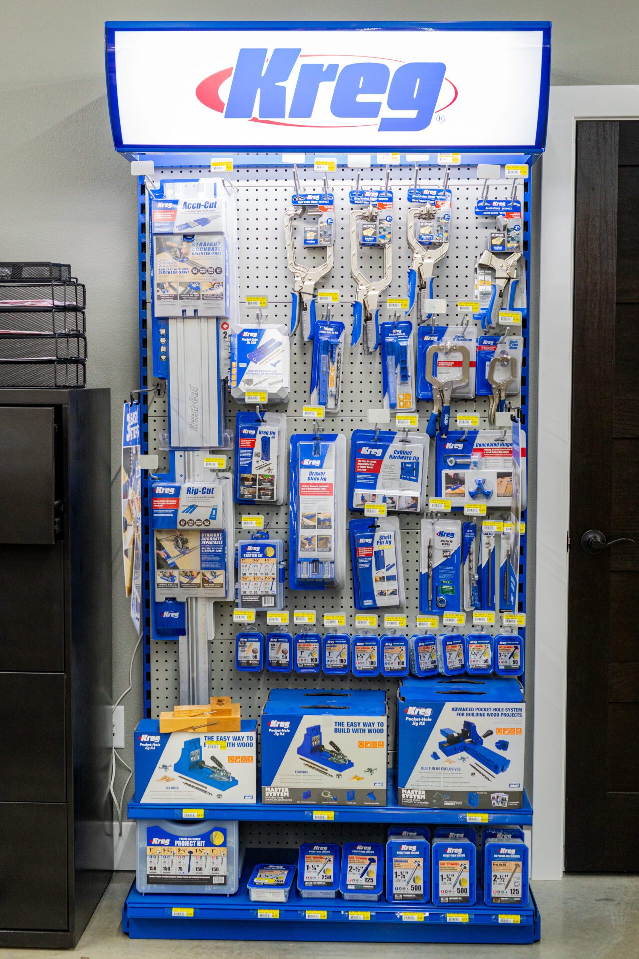 Kreg display at Diamond Building Supply